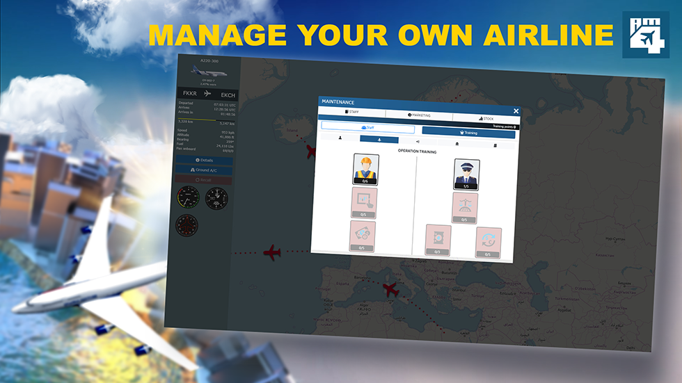 Airline Manager 4 Manage staff screenshot