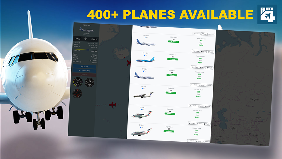 Airline Manager 4 Over 400 Planes screenshot